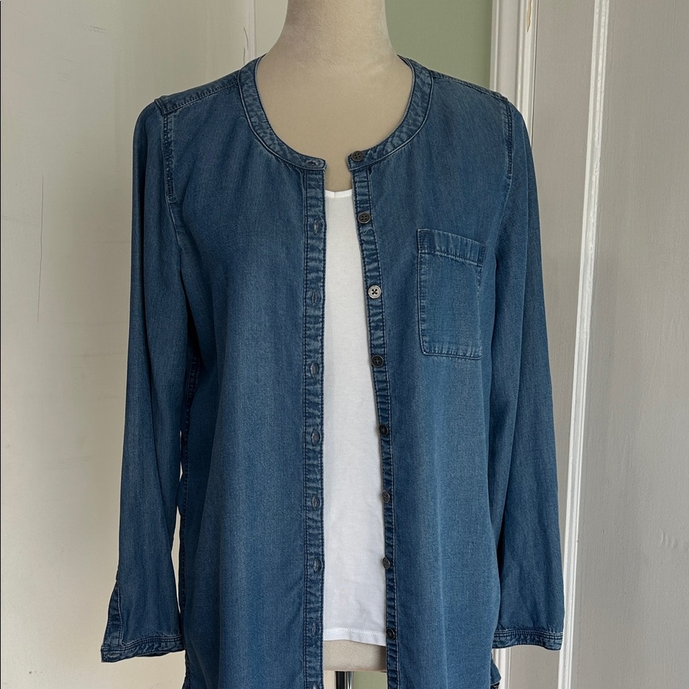J. Jill Blue Denim Tunic - Picture 3 of 10